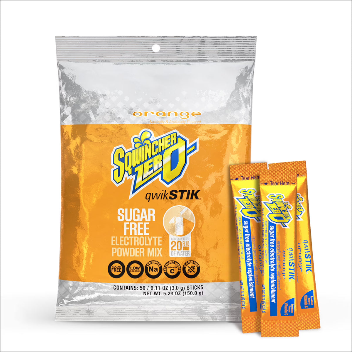 Sqwincher® ZERO® Qwik Stik™ Rehydration Drink, Powder