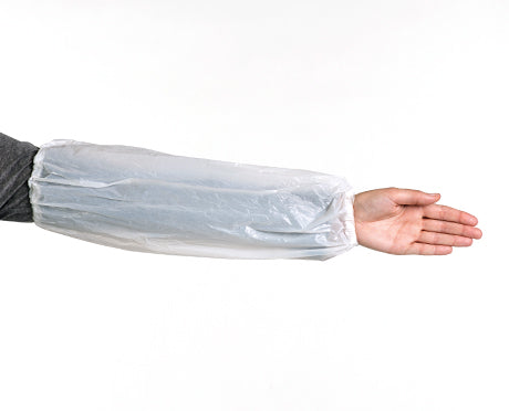 White Disposable Poly Sleeve, 16"