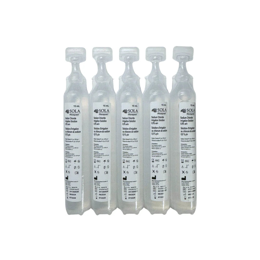 Normal Saline Sodium Chloride 0.9%, 15ml Unit Dose (48ea/bx)
