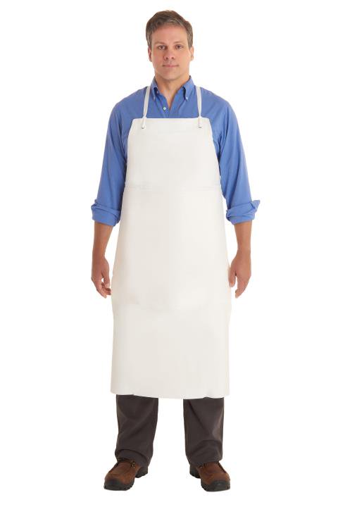HD PVC White Apron, 20mil - Ansell 56-101