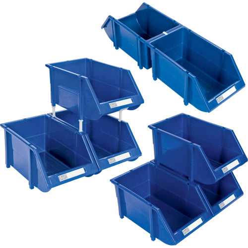 Stack & Hang Bin, 11-13/16" W x 7" H x 17-11/16" D, Blue