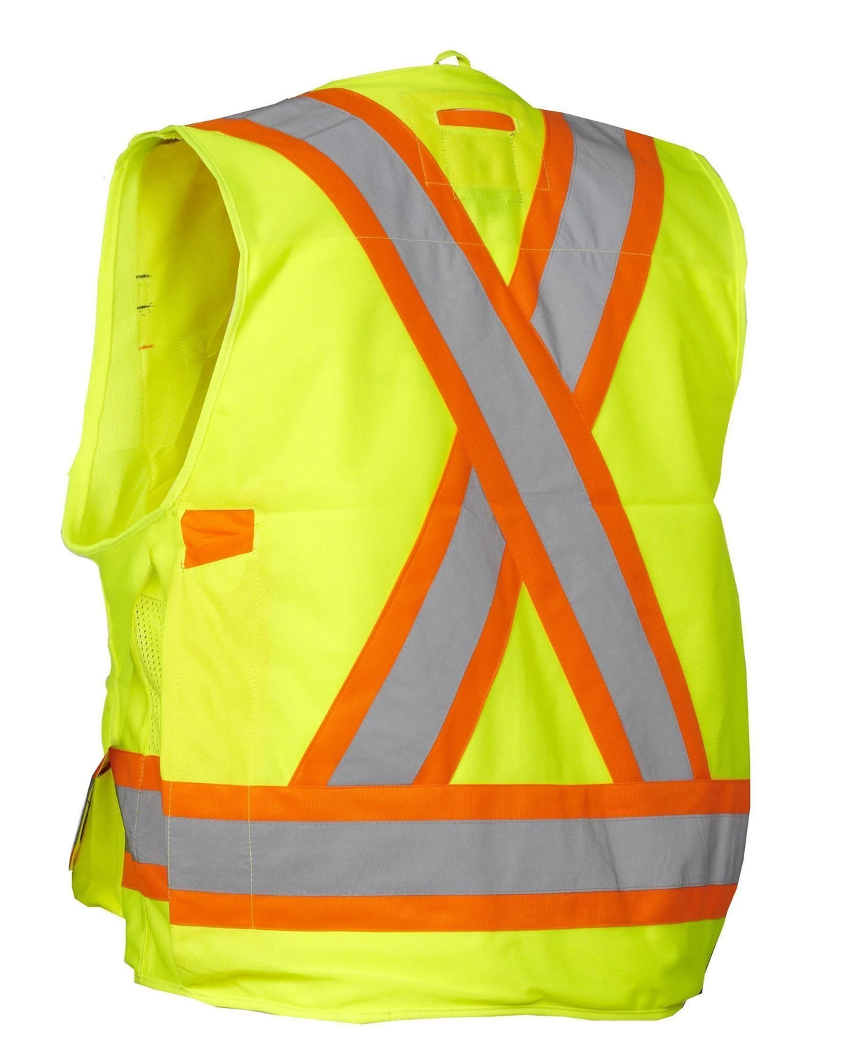 Hi Vis Safety Surveyor's Vest Lime