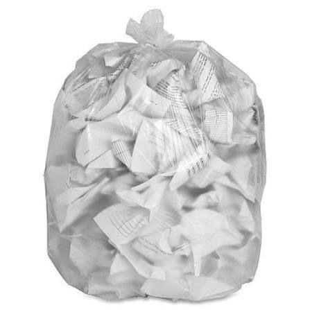 35" x 50" PUR Clear Garbage Bags, X-Strong