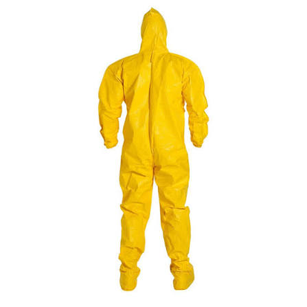 DuPont™ Tychem® 2000 Coverall/Hood/Zip Front/Yellow