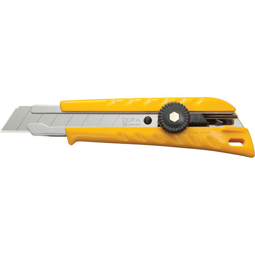 Utilty Knife with Ratchet Lock, 18 mm, Silver, Heavy-Duty