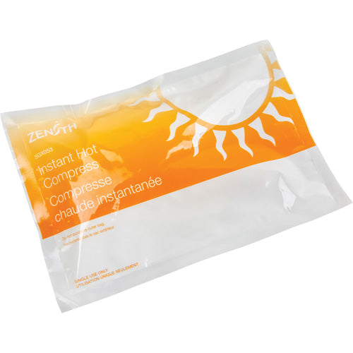 Zenith™ Instant Compress, Hot, Single Use, 5" x 9"
