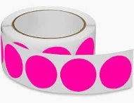 Blank Inventory Circle Labels, FLP 1.5" Diameter