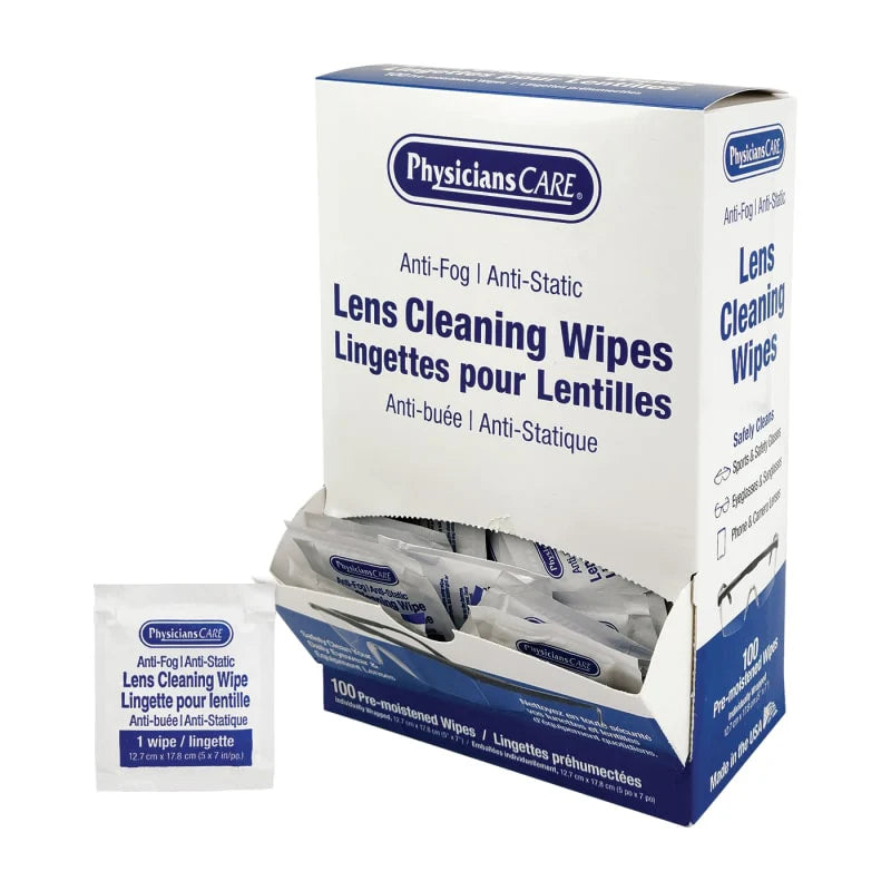 Lens Cleaning Towelettes, 5" x 8", Pack Of 100