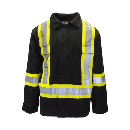 Winter Duck Parka Black, 4" Reflective