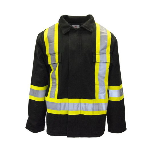 Winter Duck Parka Black, 4" Reflective