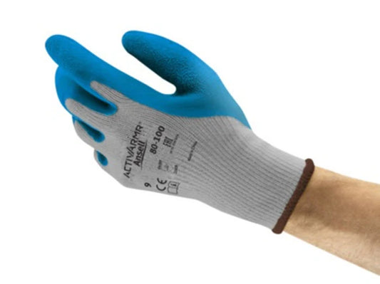 Ansell PowerFlex 80-100 Glove, Rubber Latex Coating