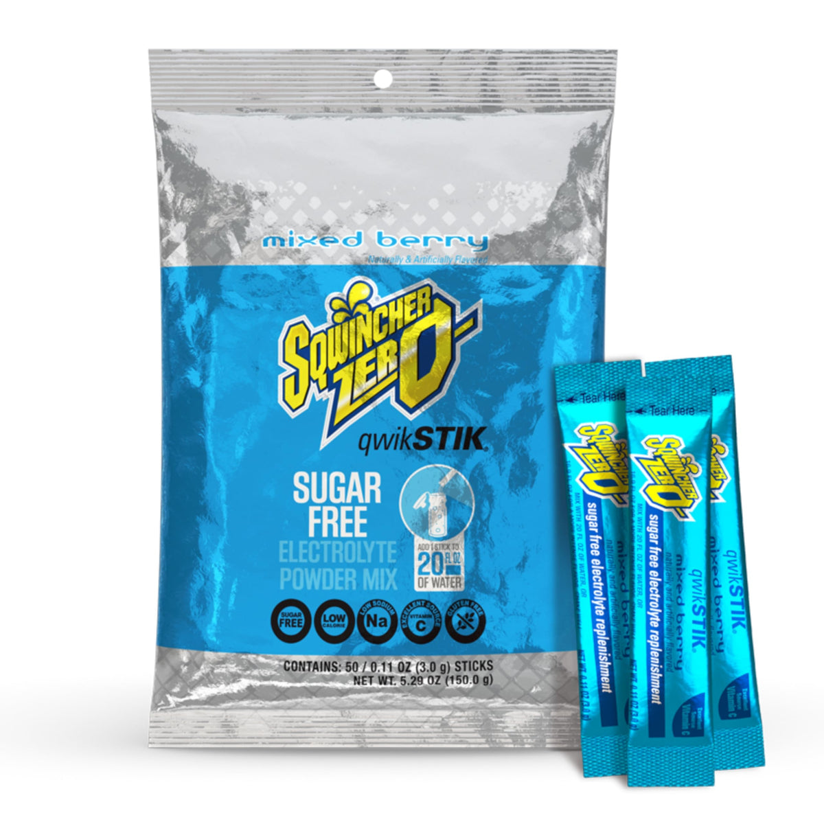 Sqwincher® ZERO® Qwik Stik™ Rehydration Drink, Powder