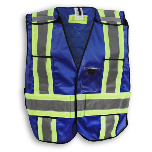 Safety Vest Solid Royal Blue, 5 point - O/S