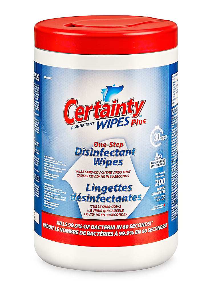 Certainty Plus Disinfectant Wipes