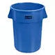 Garbage Bin, Polyethylene, 44 US gal.