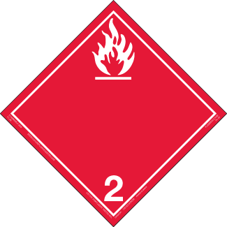 Hazard Class 2.1 – Flammable Gas, Tagboard