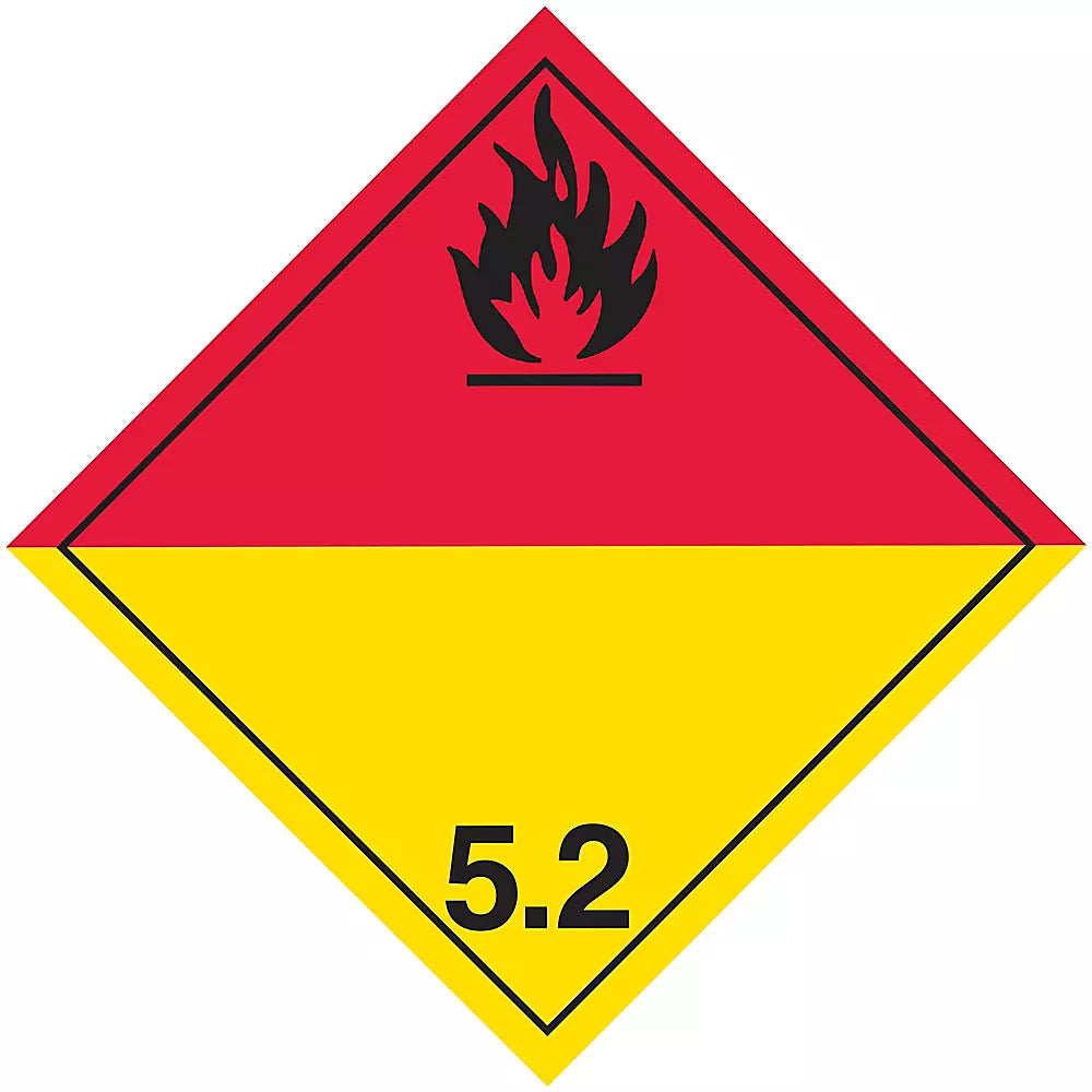 Hazard Class 5.2 – Organic Peroxide, Tagboard
