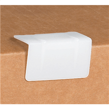 1" x 1" x 1-7/8" Clear Plastic Corner Protector