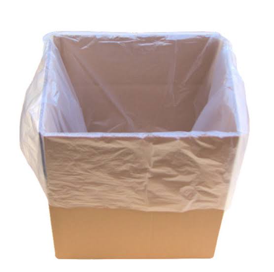 25Z Clear Plastic Bag Liner 24" + 18" x 27" x 1mil