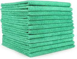 MicroWorks® Standard Cloths, Microfibre 16" x 16", Green