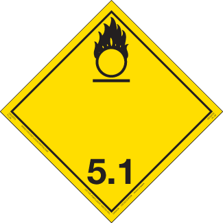 Hazard Class 5.1 – Oxidizer, Tagboard