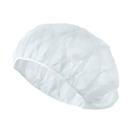 21" Bouffant Caps, White Polypropylene
