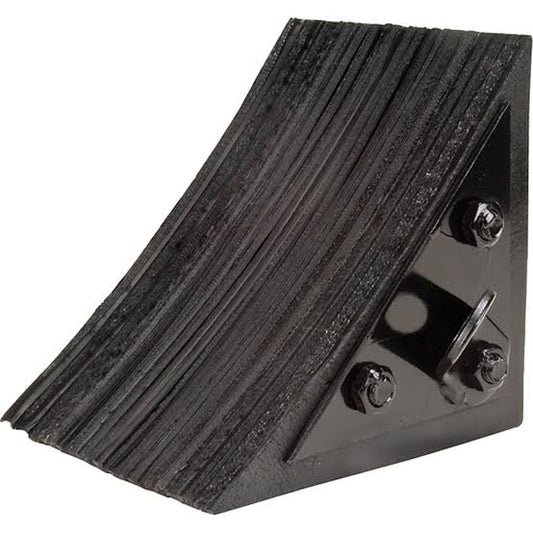 Wheel Chock Laminated Rubber, 8" x 8" x 8", Black