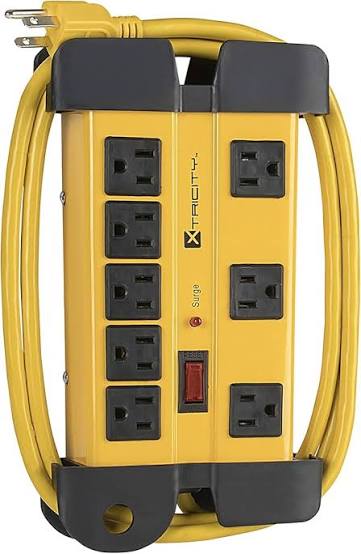 Workshop Surge Protector Power Strip, 8 Outlets