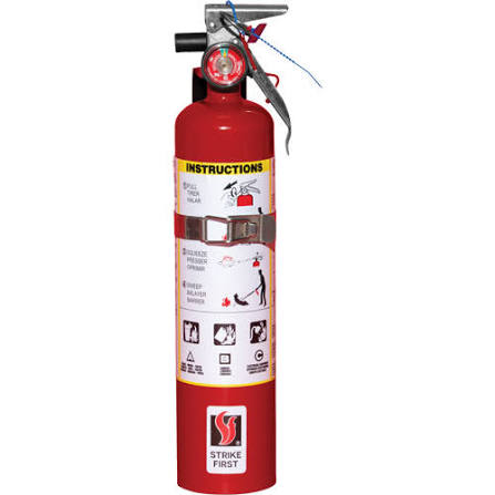 Strike First Fire Extinguisher, ABC, 2.5 lbs. Capacity