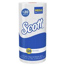 Scott® Kitchen Roll Towel, White 2Ply,