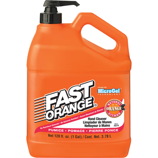 FAST ORANGE Hand Cleaner, Pumice, 3.78 L, Pump Bottle
