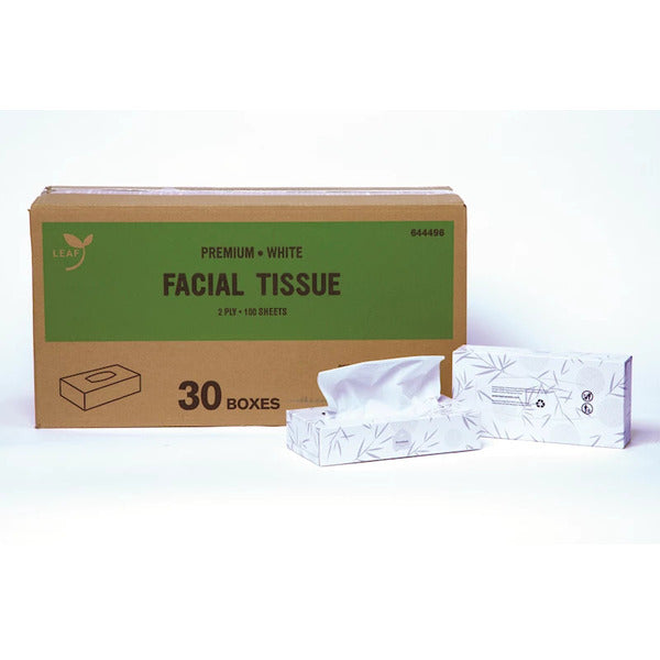 LEAF White Facial Tissue, 2ply