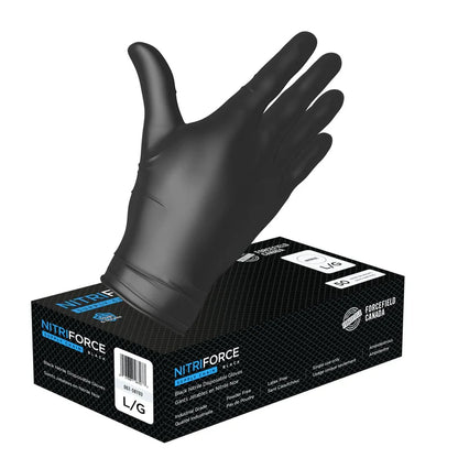 Nitri Force Nitrile Disposable Gloves, 5mil, PF/MG