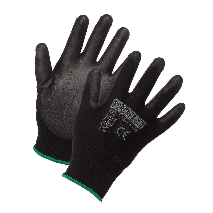 Nylon Work Glove, Polyurethane Palm Coated
