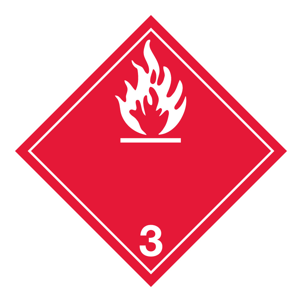 Hazard Class 3 – Flammable Liquid, Tagboard