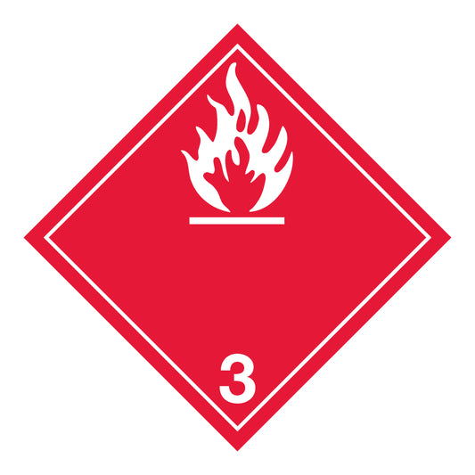 Hazard Class 3 – Flammable Liquid, Tagboard