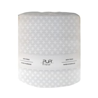 PUR Value Jumbo Toilet Paper White 2ply 3.3 core x 1,000'