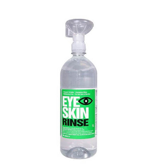 RippleFX Eye Wash Skin Rinse Solution/Bottle - 1L
