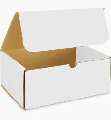 10 x 7 x 4 Corrugated White Box RSC 32C