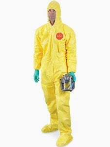 DuPont™ Tychem® 2000 Coverall/Hood/Zip Front/Yellow